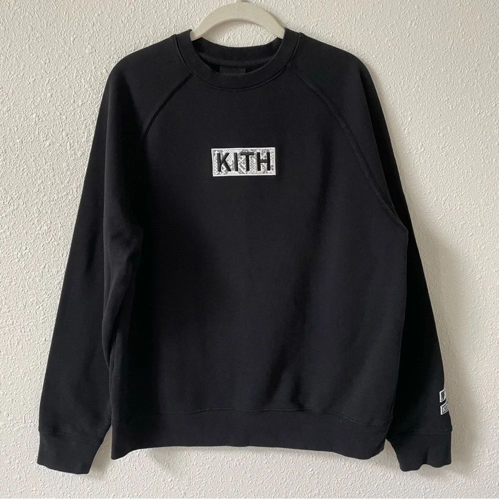 Kith for MLB Los Angeles Dodgers Arched Crewneck Size Small Varsity Sports Retro - Picture 9 of 9